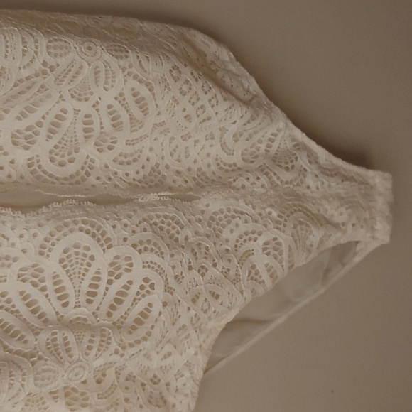 Victorias Secret Lace Teddy/ Bodysuit/ Sz S/ White/ Floral/ Sheer/ Sexy/ NWOT - Picture 4 of 6